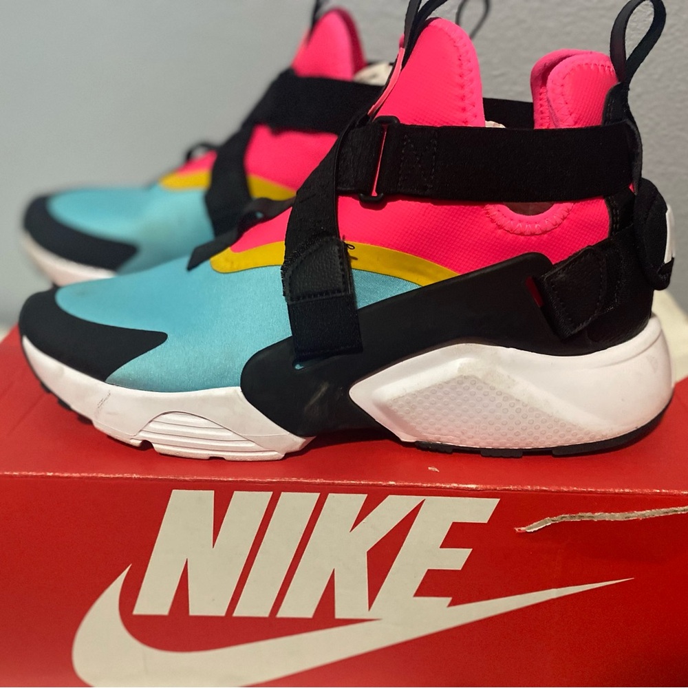 Nike Vibrant Blue and Pink Sneakers